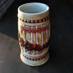 1981 Budweiser Holiday Beer Stein